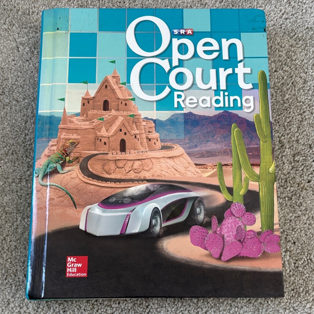 McGraw Hill Open Court Reading Book - Blue and Pink